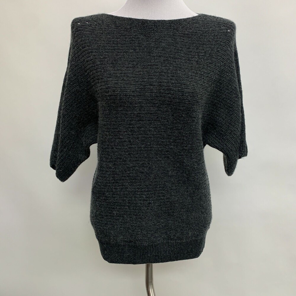 Martha Stewart Women's Sweater XXS Gray Wool Cashmere Blend
